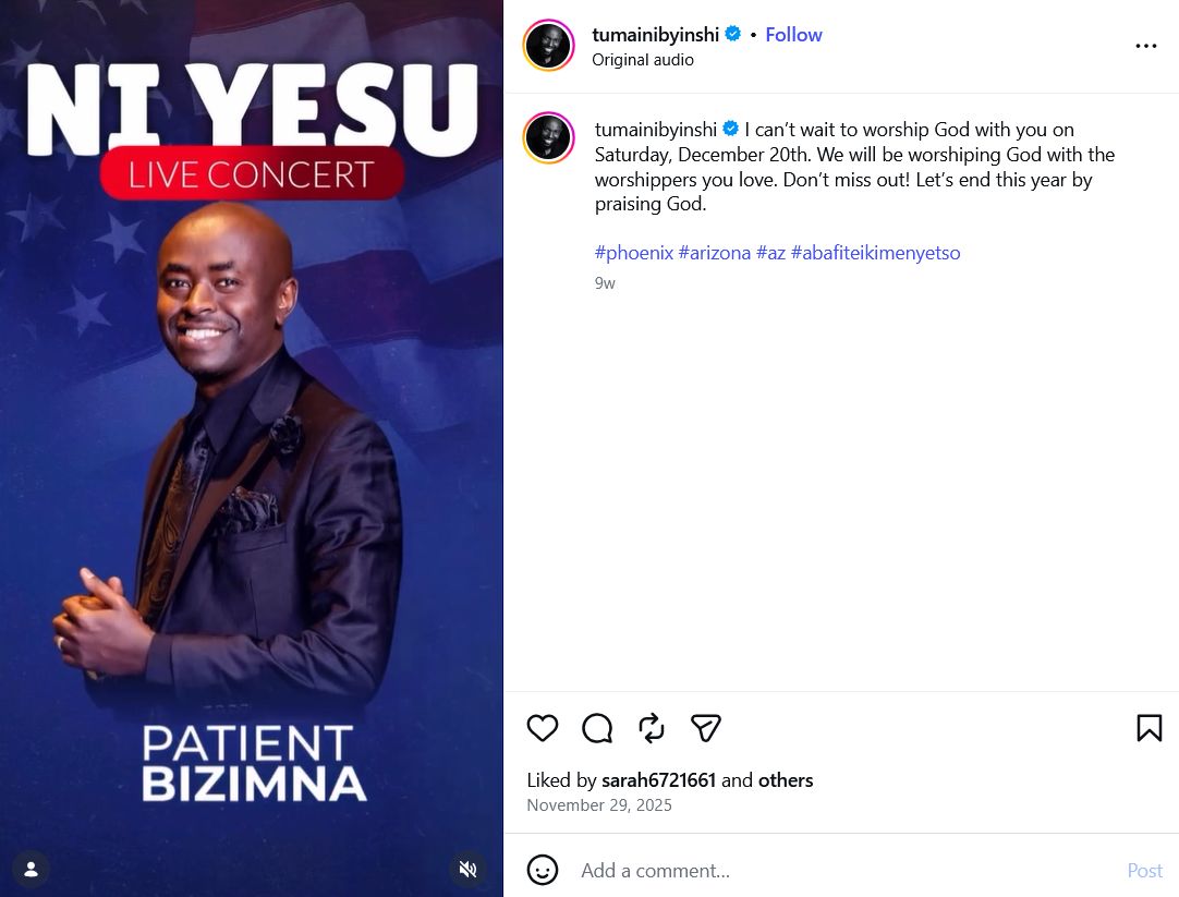 Ethan Manzi Tumaini Byinshi of Gilbert AZ Fails to Pay for Audio and Lighting Equipment